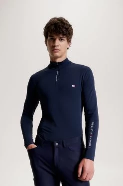 Tommy Hilfiger Equestrian 1/4 Zip Men' S Thermo Shirt -Sports - Equestrian Riding Shop J6QQJ 590 04