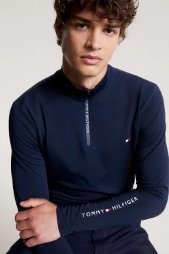 Tommy Hilfiger Equestrian 1/4 Zip Men' S Thermo Shirt -Sports - Equestrian Riding Shop J6QQJ 590 05