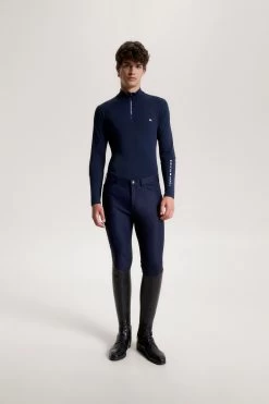 Tommy Hilfiger Equestrian 1/4 Zip Men' S Thermo Shirt -Sports - Equestrian Riding Shop J6QQJ 590 06