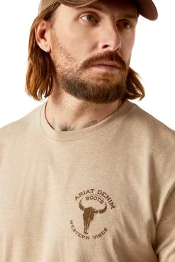 Ariat Bison Skull Men's T-Shirt -Sports - Equestrian Riding Shop P0H0F 710 03