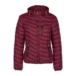 Women's Puffer Riding Jacket With Hood