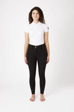 Horze Women's High Waist Softshell Thermo Breeches With Crystals 18 Horze Women's High Waist Softshell Thermo Breeches With Crystals -Sports - Equestrian Riding Shop cp3592 bl 03