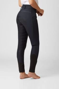 Horze Women's High Waist Softshell Thermo Breeches With Crystals 24 Horze Women's High Waist Softshell Thermo Breeches With Crystals -Sports - Equestrian Riding Shop cp3592 db 02