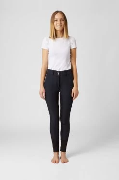 Horze Women's High Waist Softshell Thermo Breeches With Crystals 25 Horze Women's High Waist Softshell Thermo Breeches With Crystals -Sports - Equestrian Riding Shop cp3592 db 03