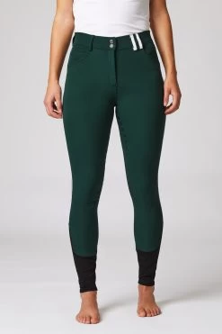 Women's High Waist Full Seat Breeches With Contrasting Piping 32 Women's High Waist Full Seat Breeches With Contrasting Piping -Sports - Equestrian Riding Shop cp3685 pdgr 04
