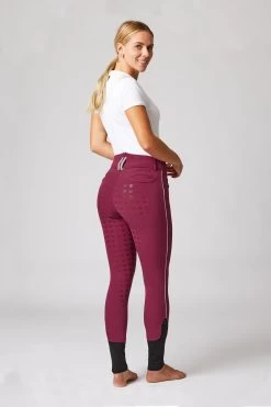Women's High Waist Full Seat Breeches With Contrasting Piping 39 Women's High Waist Full Seat Breeches With Contrasting Piping -Sports - Equestrian Riding Shop cp3685 rpi 03