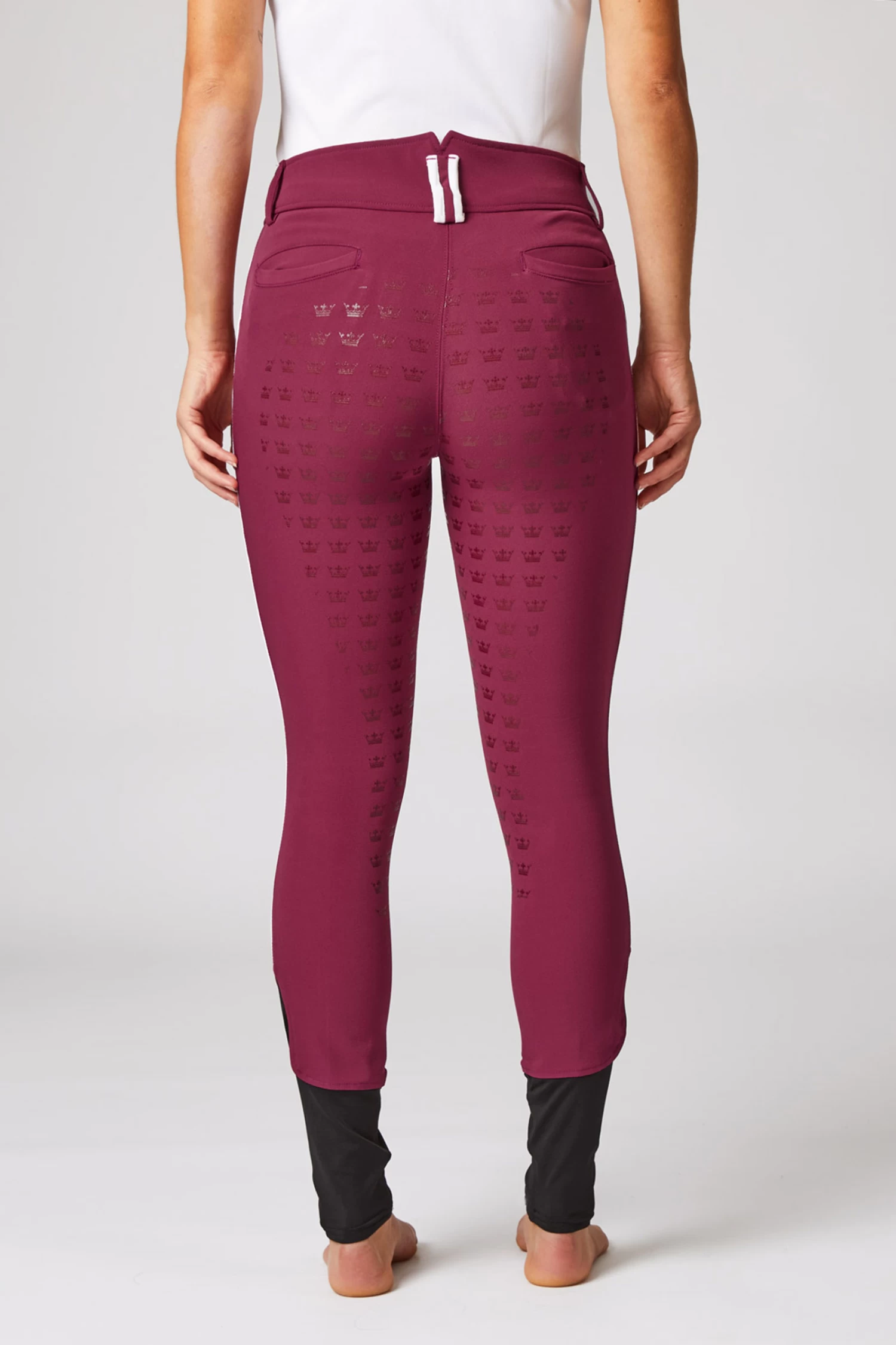 Women's High Waist Full Seat Breeches With Contrasting Piping 22 Women's High Waist Full Seat Breeches With Contrasting Piping - Image 20