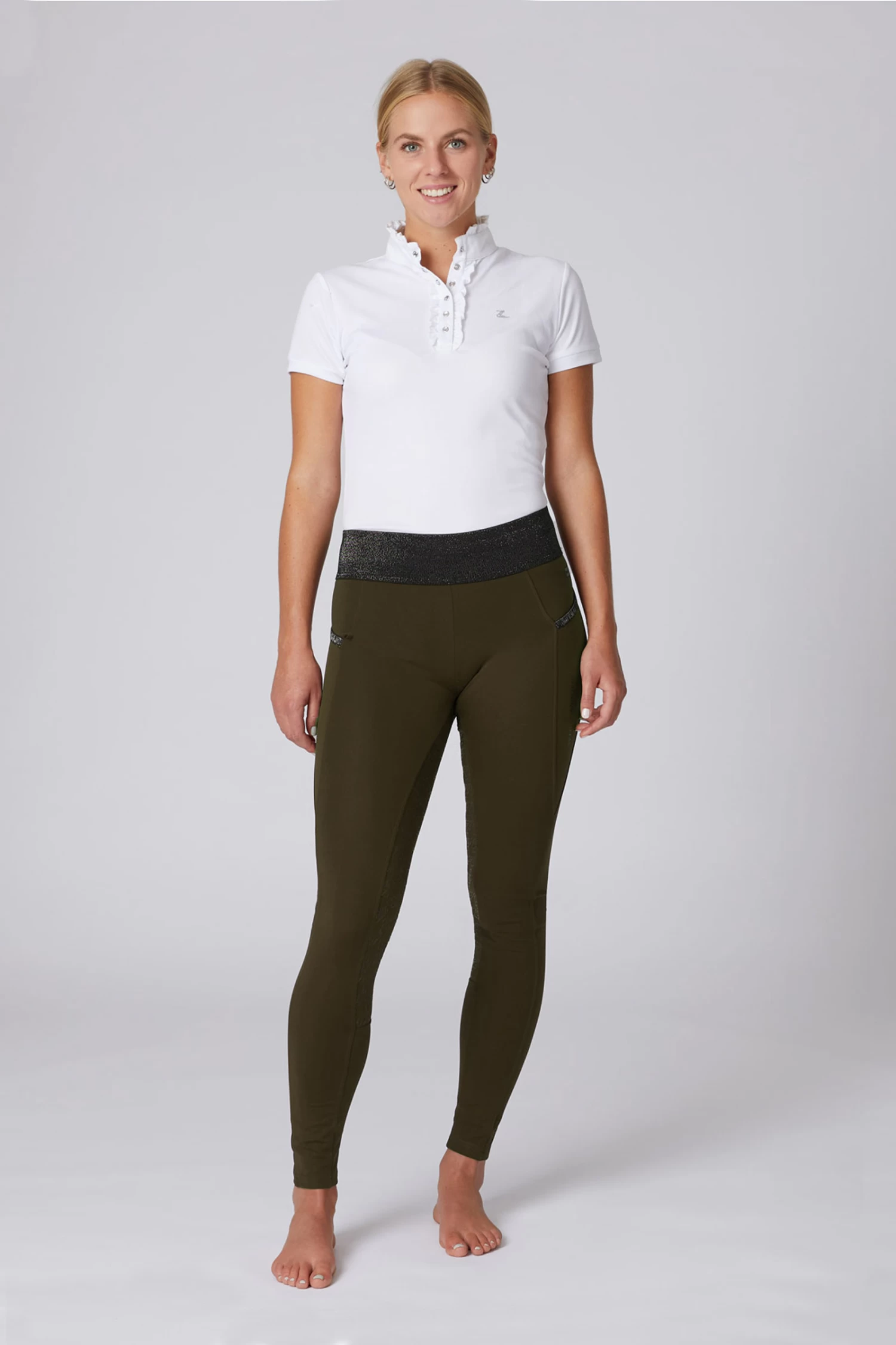 Women's Full Seat Riding Tights With Glitter Waist 12 Women's Full Seat Riding Tights With Glitter Waist - Image 10