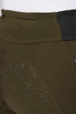 Women's Full Seat Riding Tights With Glitter Waist 34 Women's Full Seat Riding Tights With Glitter Waist -Sports - Equestrian Riding Shop cp3690 br 06